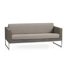 Dune Taupe Outdoor Patio Sofa With