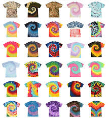 Multi Color Tie Dye T Shirts Adult S M L Xl 2xl 3xl 4xl 5xl