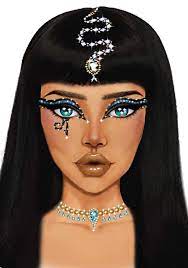 cleopatra face jewels stickers