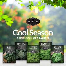 cool weather gardening seeds collection
