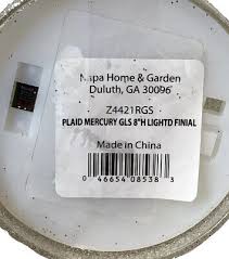 Plaid Mercury 8 D Led Lighted Globe
