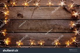 Old Wooden Rustic Christmas Background Star Stock Photo