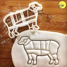 Details About Lamb Cookie Cutter Butchers Guide Mutton Cuts Chef Chart Kitchen Diagram Cook