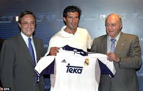 But my point is that if florentino perez is so powerful that he manages to get four privately owned companies to buy an area of land way above its value then i. Luis Figo To Real Madrid Florentino Perez Stuns Barcelona Cricketsoccer