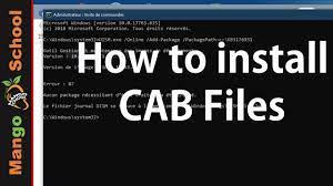 how to install windows 10 cab files