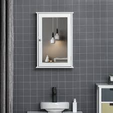 Kleankin Bathroom Mirror Cabinet Wall
