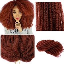 Natural gradual change colors, well blending with your own hair. Amazon Com Afro Kinky Curly Crochet Twist Braiding Hair Extension Afro Marley Braids Hair Extensions Crochet Braids Braiding Hair Crochet Synthetic Hair Bulk 18inch 350 Beauty