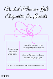 bridal shower gift etiquette guests