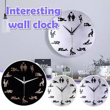 Creative Fun Mute Wall Clock Acrylic