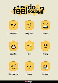 How Do Feel Today Lego Face Feelings Chart Lego Therapy