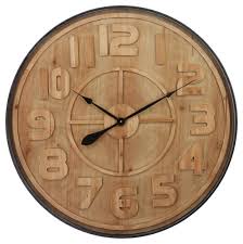 galvanized wall clock iron vintage