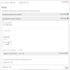 Systems Of Equations Calculator