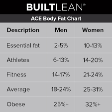 ideal body fat percene chart how
