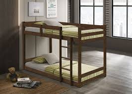 double decker bunk bed walnut
