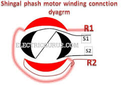 single phase motor winding diagram