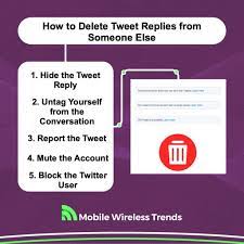 how to delete a tweet reply from