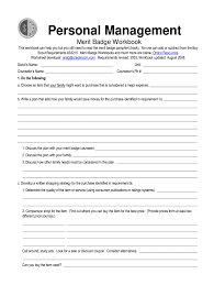 Personal management merit badge worksheet. Personal Management Merit Badge Worksheet Fill Out And Sign Printable Pdf Template Signnow