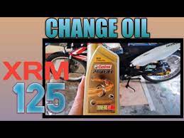 how to change oil xrm 125 you