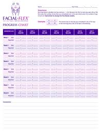 Improvement Chart For Face Tightening Exercises Facial Flex