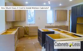 cost to install kitchen cabinets