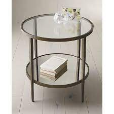 Clairemont Side Table Glass Side