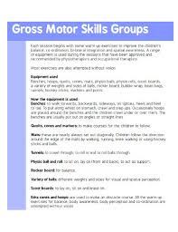 gross motor skills 10 exles