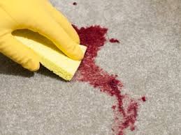 blood removal from carpet scene clean