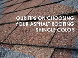 Asphalt roofing shingles are made of a felt mat saturated with asphalt, with small rock granules added, and are described as follows: Our Tips On Choosing Your Asphalt Roofing Shingle Color
