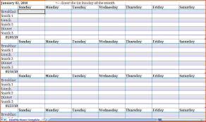 6 Monthly Meal Planner Template Bookletemplate Org