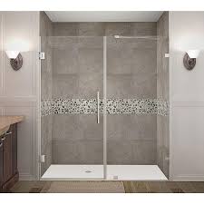 Completely Frameless Hinged Shower Door