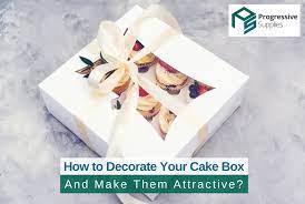 how to decorate your cake boxes and