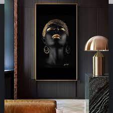 Black Woman Wall Art For Living Room
