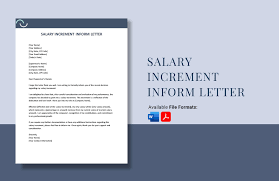 salary increment inform letter in ms