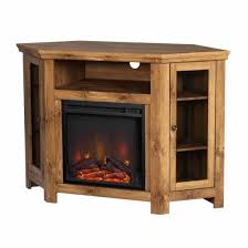 Vasto Wooden Corner Fireplace Tv Stand