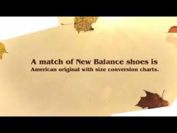 New Balance Shoe Size Conversion Chart Youtube