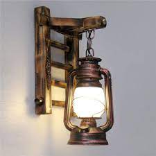 Antique Kerosene Lantern Wall Sconces