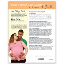 Supportive Fathers Tear Pad Set 4 Childbirth Graphics