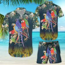 parrot t shirt colorful parrots on