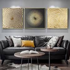 3 Pieces Glam Square Textured Wall
