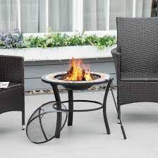 Outsunny 60cm Outdoor Fire Pit Table