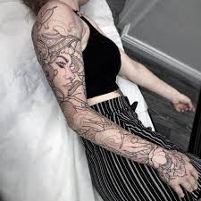 Thanks @karenbuckleytattoo for sitting through the sleeve lines 🤘🏼Athena  v Arachne 🕷🕸👸🏼 @goodfort… | Greek mythology tattoos, Greek tattoos,  Tattoos for women