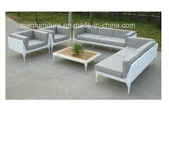 outdoor furniture white rattan sofa set