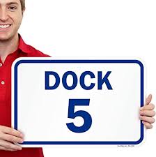 smartsign dock 5 dock number sign
