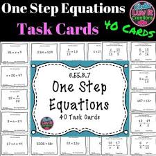 Solving Equations One Step Equations No