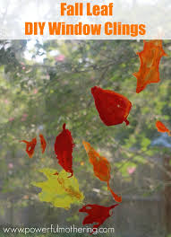 Decorative prints can also double as privacy window film. Fall Leaf Diy Window Clings