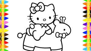 Vẽ Và Tô Màu Hello Kitty | Dạy Bé Tô Màu | Hello Kitty Coloring Pages For  Kids - YouTube