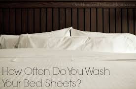 how often do you wash your bed sheets