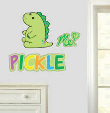 Hey it's me (moriah elizabeth). Pickle The Dinosaur Moriah Elizabeth Logo Wall Art Stickers Bedroom Youtuber Ebay