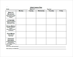 Preschool Lesson Plan Template Free Word Excel Format Templates