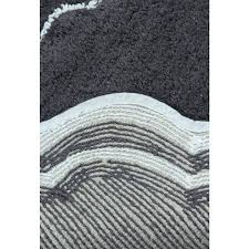 gray cotton 5 piece bath rug set